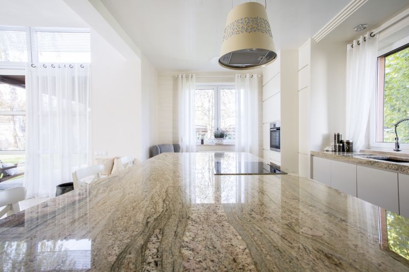 Granite Installation in Modern Kitchen
